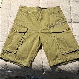 G-Star Olive Green Cargo Shorts